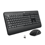 Logitech - MK540 Full-size Advanced Wireless Membrane Keyboard and Mouse Combo for PC - Black