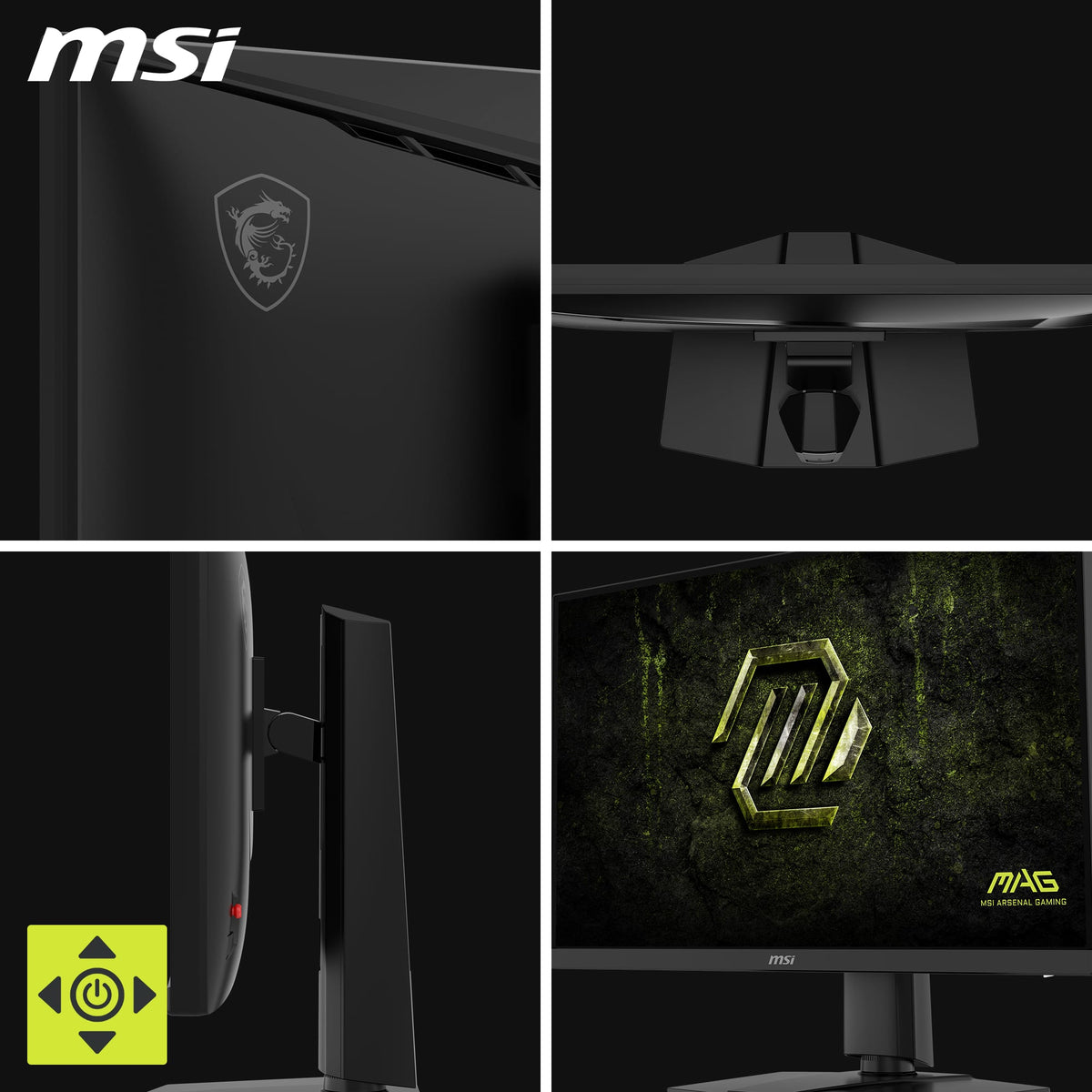 MSI - MAG 274QPF E20 27" LCD QHD 0.5ms Adaptive Sync Gaming Monitor with HDR 400 (DisplayPort, HDMI, USB-C) - Metallic Black