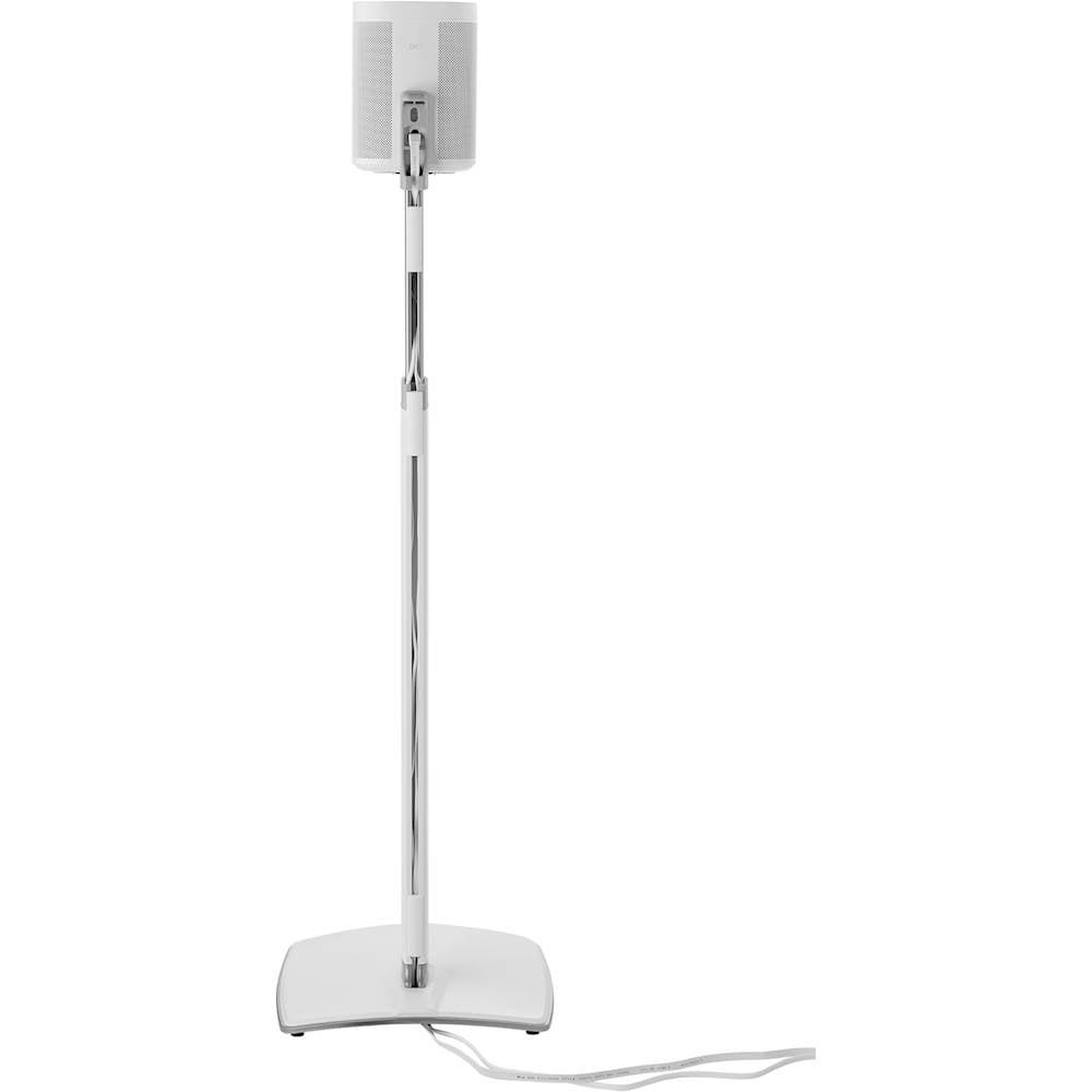 Sanus - Adjustable Height Speaker Stands for Sonos One, PLAY:1 and PLAY:3 Speakers (Pair) - White