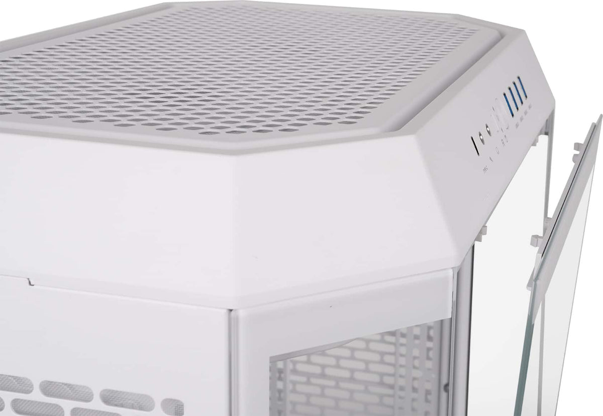 Thermaltake - Tower 600 Mid Tower ATX PC Case - Snow