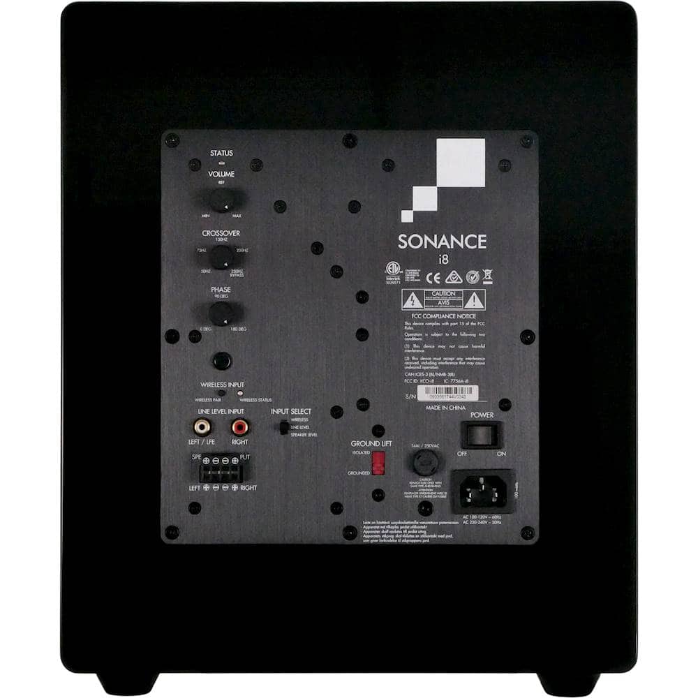 Sonance - i8 IMPACT SUBWOOFER - Impact 8" 200W Powered Wireless Subwoofer (Each) - Black