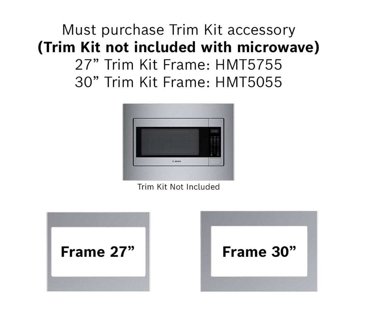 Bosch - 300 Series 2.1 Cu. Ft. Built-In Smart Microwave with Sensor Cooking - Stainless Steel