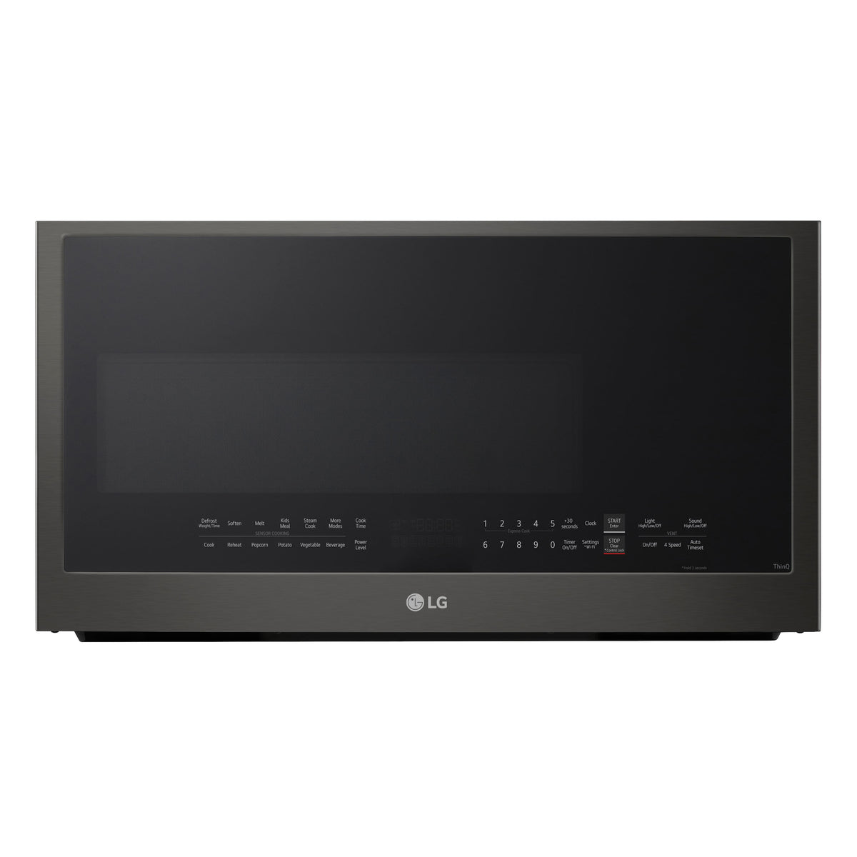 LG - 2.0 Cu. Ft. Over-the-Range Smart Microwave with Sensor Cooking and EasyClean - Black Stainless Steel
