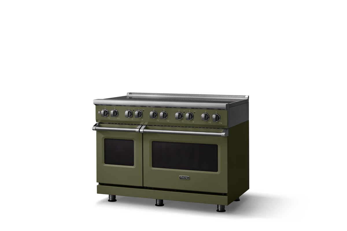 Viking - 48 in. Wide 6 Elements Pro 5 Series 7.3 Cu. Ft. Freestanding 6 Element Induction Convection Range - Martini