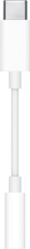 Apple - USB-C to 3.5mm Headphone Jack Adapter - White
