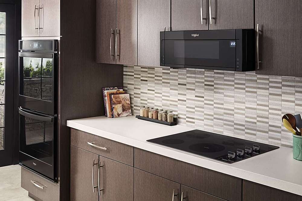 Whirlpool - 30 in. Wide 4 element Built-In Electric Cooktop with Dual Radiant Element - Black