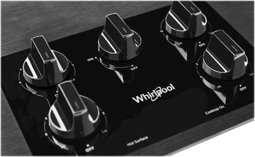 Whirlpool - 36 in. Wide 5 element Electric Cooktop - Black