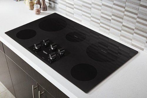 Whirlpool - 36 in. Wide 5 element Electric Cooktop - Black