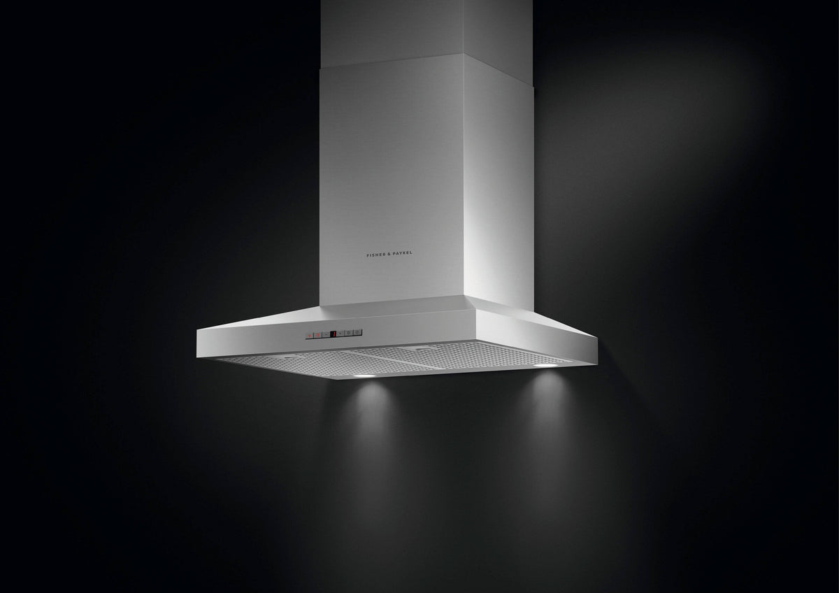 Fisher & Paykel - 24 inches - Convertible - Wall Range Hood - Stainless Steel