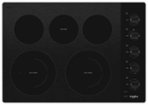 Whirlpool - 30 in. Wide 5 element Electric Cooktop - Black