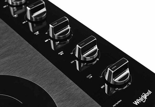 Whirlpool - 30 in. Wide 5 element Electric Cooktop - Black