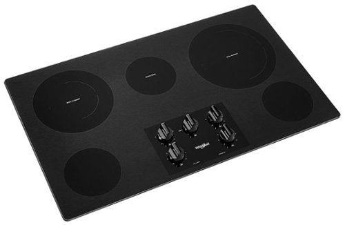 Whirlpool - 36 in. Wide 5 element Electric Cooktop - Black
