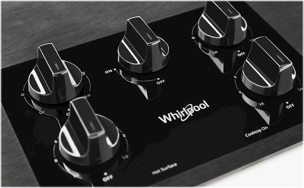 Whirlpool - 36 in. Wide 5 element Electric Cooktop - Black