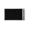 Viking - 37 in. Wide 6 Element Professional 5 Series Electric Cooktop - Stainless Steel/Black Glass