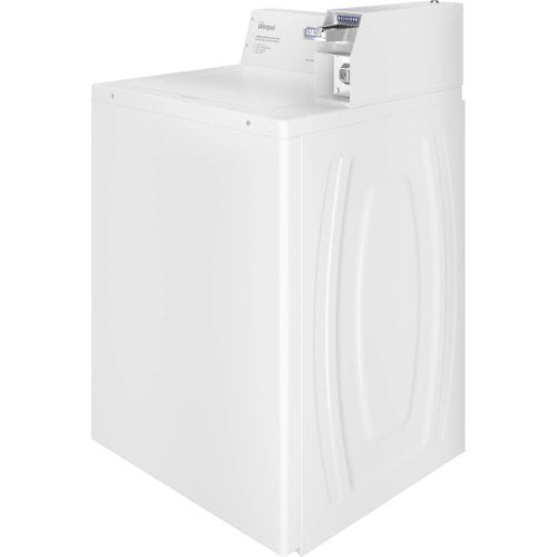 Whirlpool - 3.3 Cu. Ft. Commercial Top Load Washer with Coin Slide - White