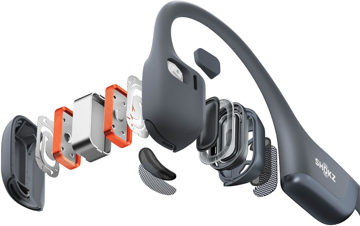 Shokz - OpenRun Pro 2 Wireless Bone Conduction Open-Ear Bluetooth Sports Headphones - Black
