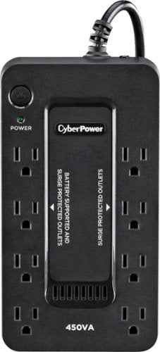 CyberPower - 450VA Battery Back-Up System - Black