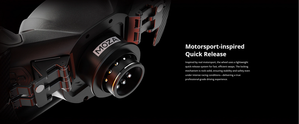 Moza Racing - Lamboghini Revuelto Sim Racing Steering Wheel for Windows - Black