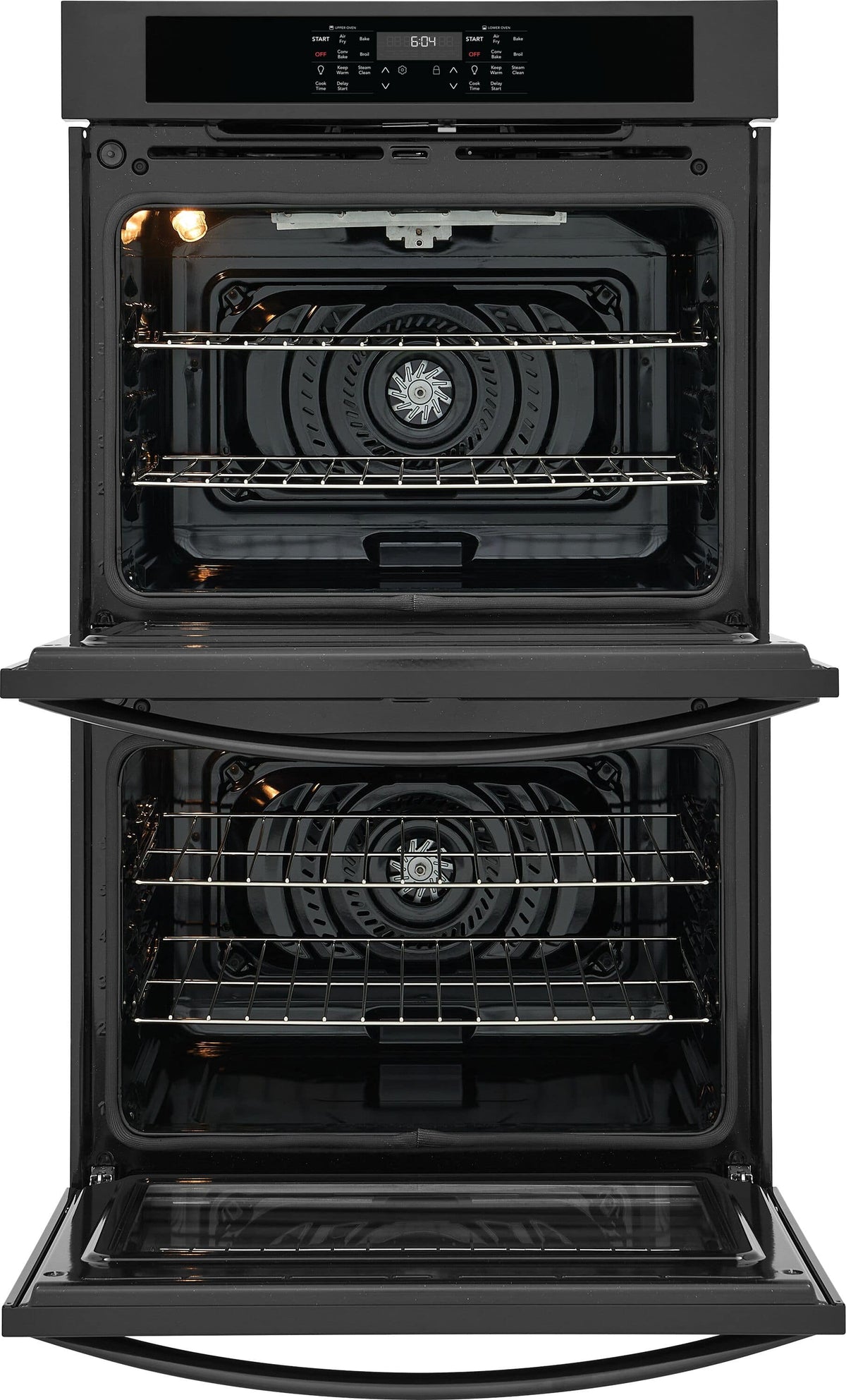 Frigidaire - 30" Built-In Double Wall Oven with Convection Bake and Air Fry - Black