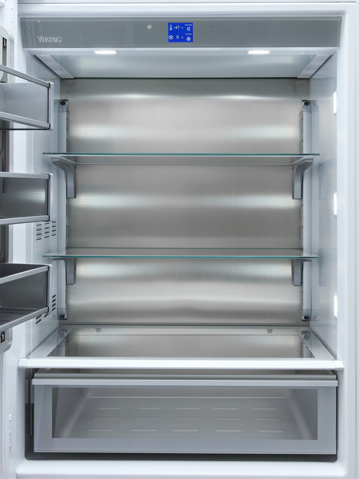 Viking - 36 in. Wide 36"W. VEIL Integrated Bottom Freezer - Custom Panel Right Hinge - Custom Panel Ready