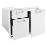 Lynx - 30" Trash Center & Double Drawer Combo - Stainless Steel