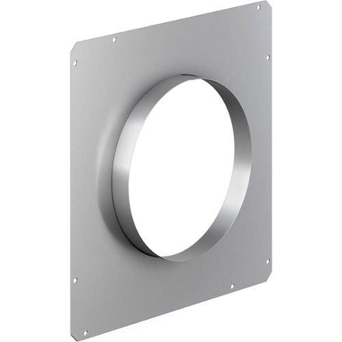8" Round Front Plate for Select Thermador Downdraft Range Hoods - Silver