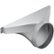 8" Round Side/Rear Transition for Select Thermador Downdrafts - Silver