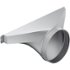8" Round Side/Rear Transition for Select Thermador Downdrafts - Silver