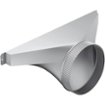 8" Round Side/Rear Transition for Select Thermador Downdrafts - Silver