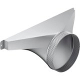 8" Round Side/Rear Transition for Select Thermador Downdrafts - Silver