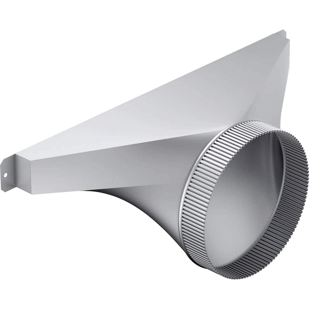 8" Round Side/Rear Transition for Select Thermador Downdrafts - Silver