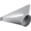 6" Round Side/Rear Transition for Select Thermador Downdrafts - Silver