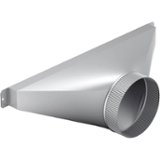 6" Round Side/Rear Transition for Select Thermador Downdrafts - Silver
