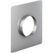 6" Round Front Plate for Select Thermador Downdraft Range Hoods - Silver