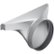10" Side/Rear Transition for Select Thermador Downdraft Range Hoods - Silver