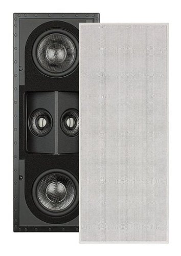 Sonance - R1SUR SINGLE SPEAKER - Reference 5-1/4" 3-Way In Wall Rectangle Speaker (Each) - Paintable White