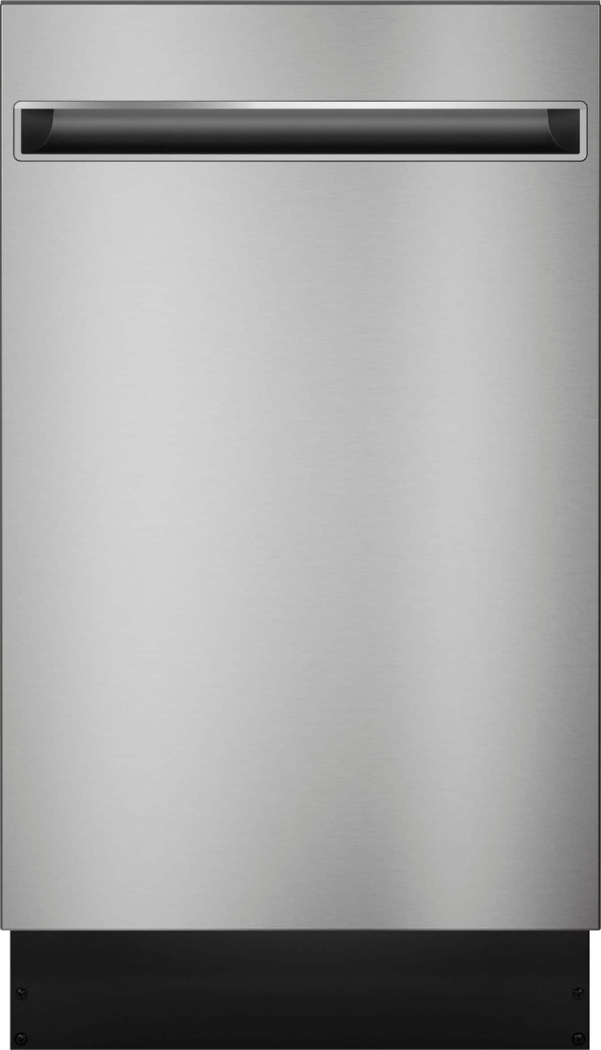 Haier - 18" Compact Front Control Smart Built-In Stainless Steel Tub Dishwasher with 3-Level Wash and 47 dBA - Stainless Steel