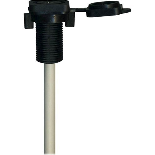 Stinger - 1.7’ Marine Series 3.5mm Audio Input to Male RCA with USB 3.0 Port - Black