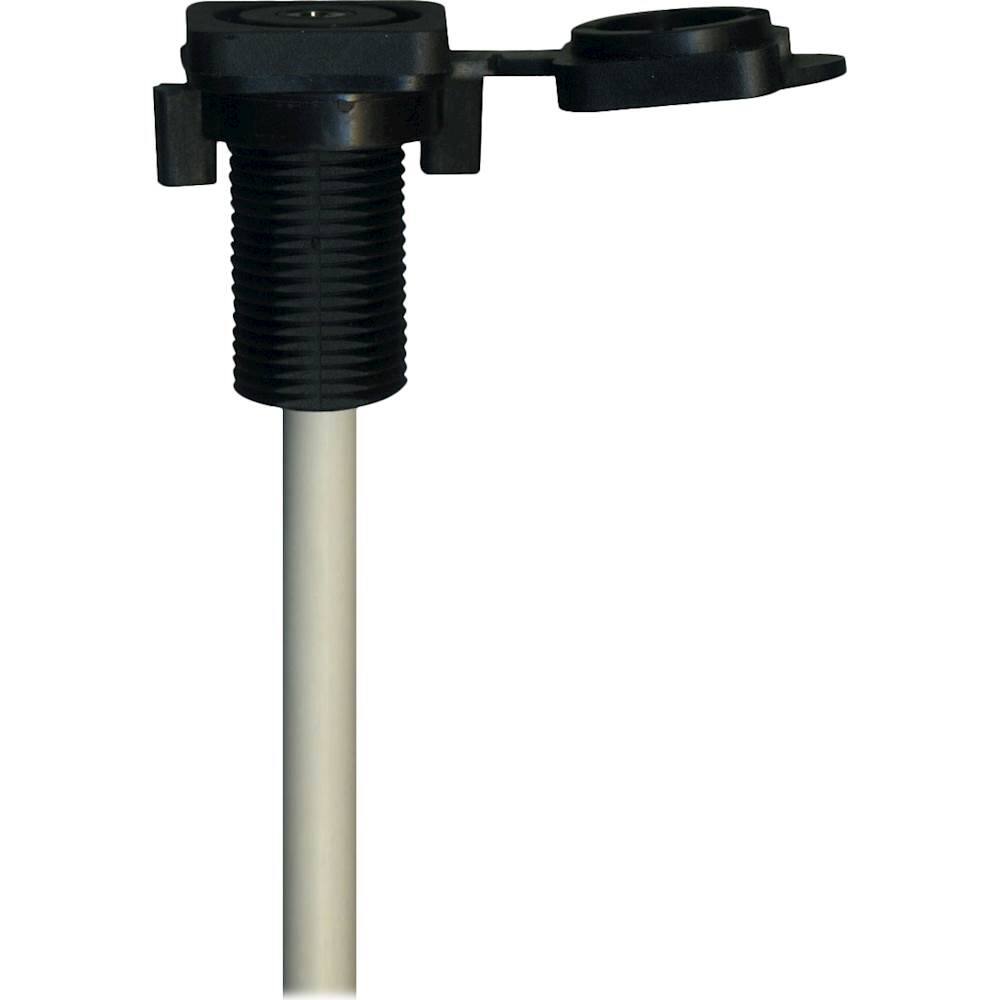 Stinger - 1.7’ Marine Series 3.5mm Audio Input to Male RCA with USB 3.0 Port - Black