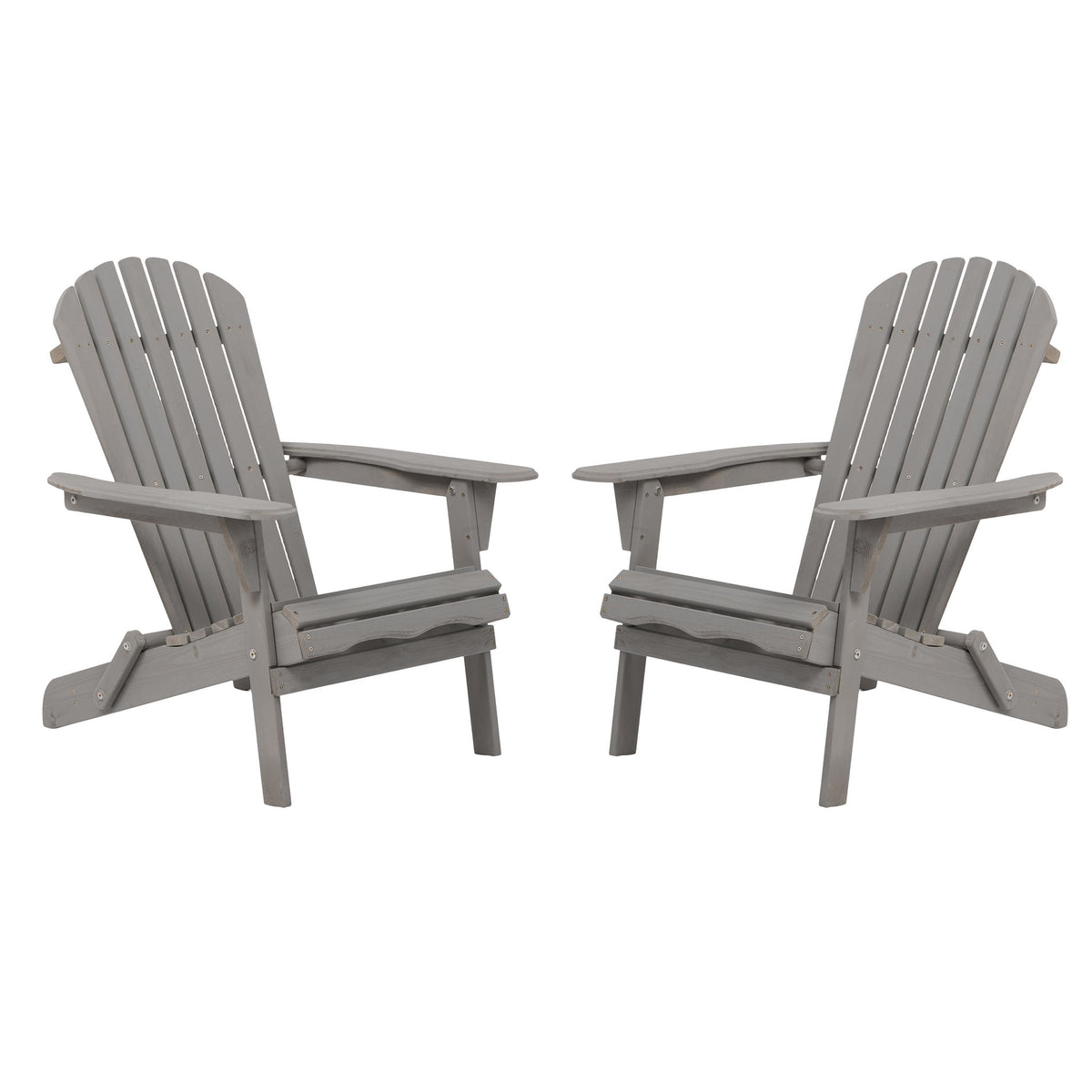 Sillón de jardín Adirondack plegable de gran tamaño, Silla de patio para jardín