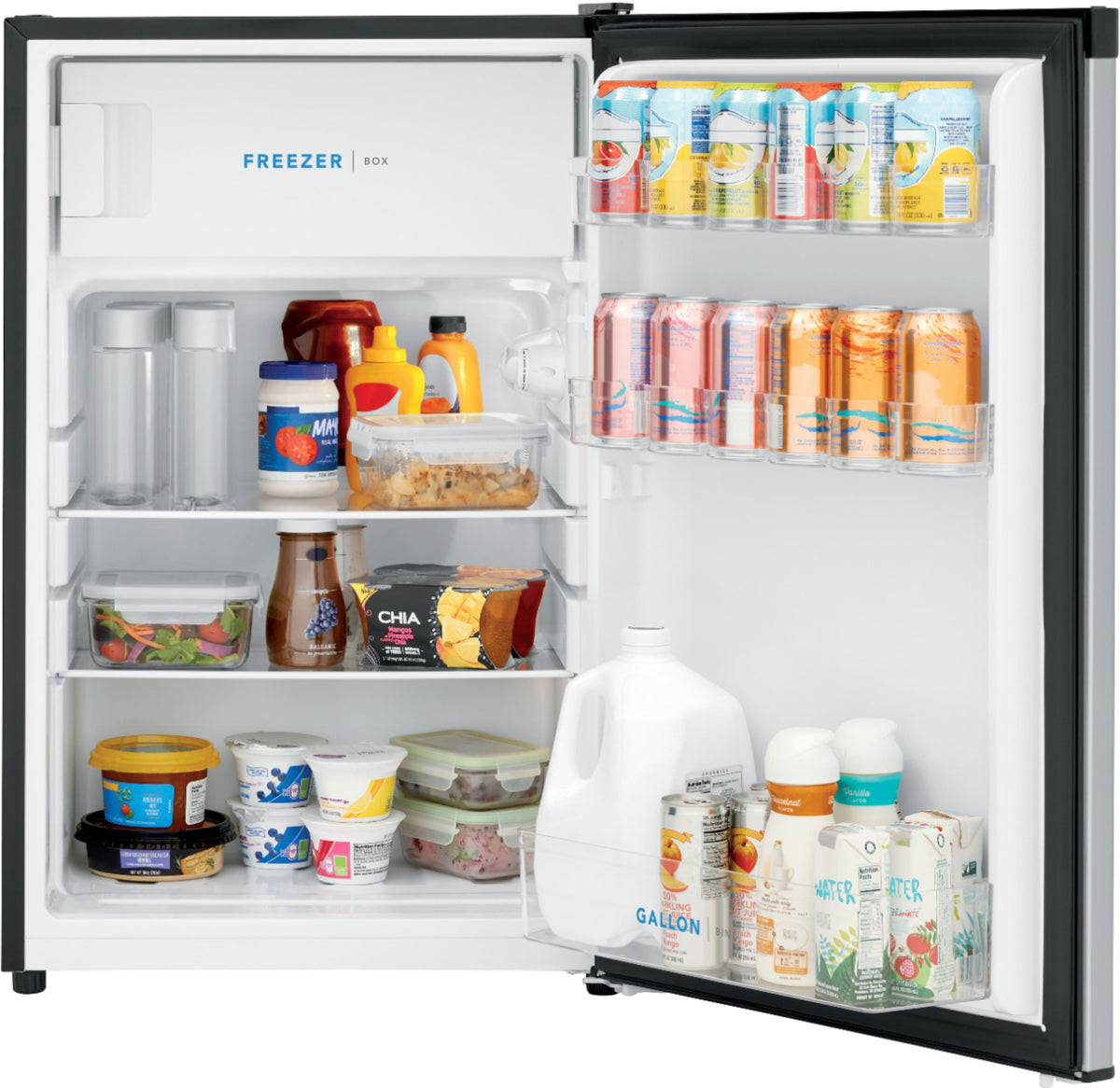 Frigidaire - 4.5 Cu. Ft. Mini Fridge with Top Freezer - Silver