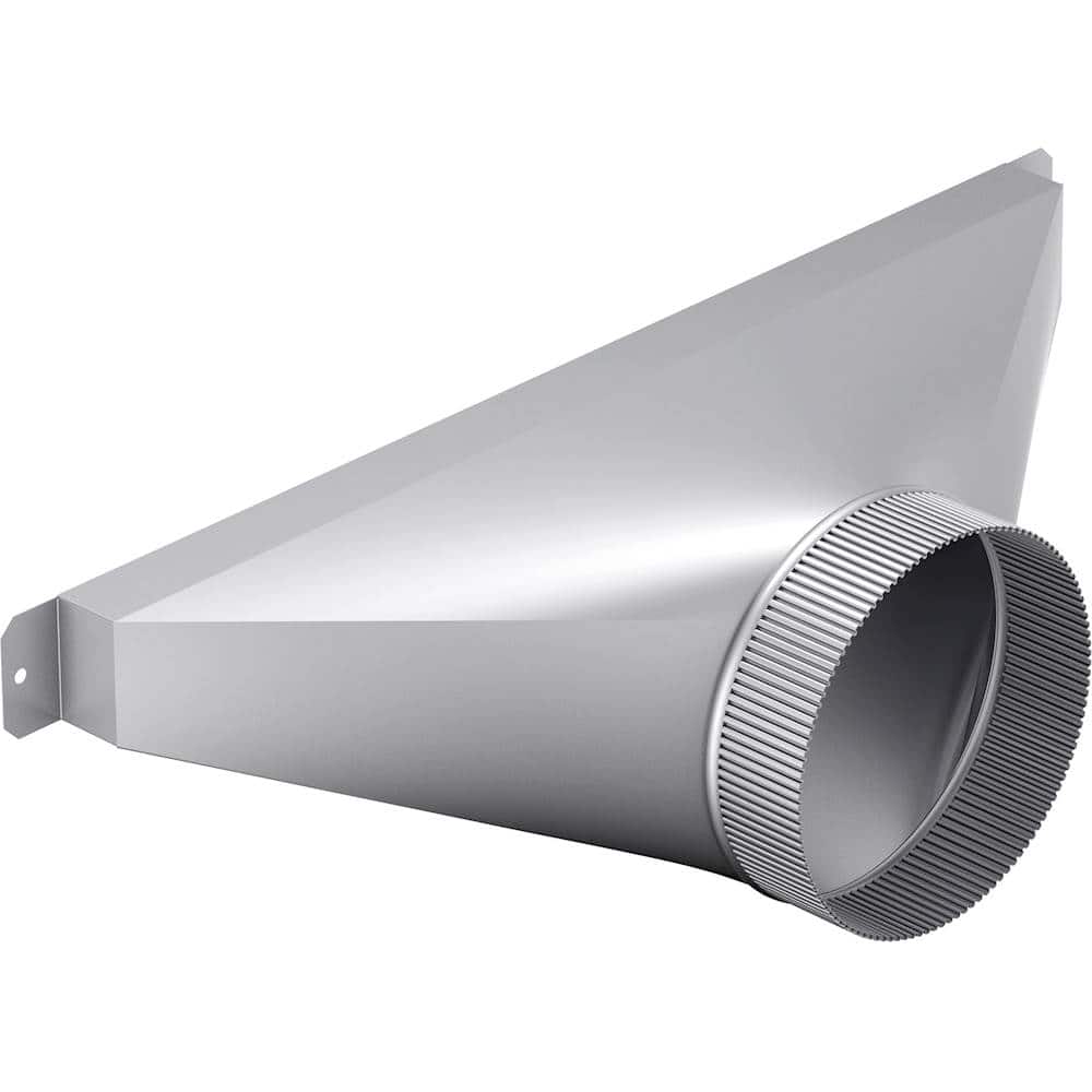6" Round Side/Rear Transition for Bosch DHG6105NUC or DHG6023RUC Blower - Silver