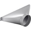 6" Round Side/Rear Transition for Bosch DHG6105NUC or DHG6023RUC Blower - Silver