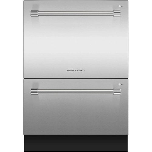 Fisher & Paykel - 24" Front Control Built-In Dishwasher - Stainless Steel
