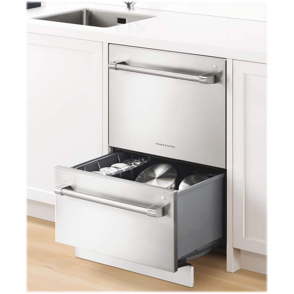 Fisher & Paykel - 24" Front Control Built-In Dishwasher - Stainless Steel