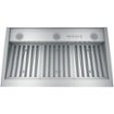 GE - 36 inches - Externally Vented & Recirculating - Range Hood Insert - Stainless Steel