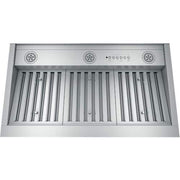GE - 36 inches - Externally Vented & Recirculating - Range Hood Insert - Stainless Steel