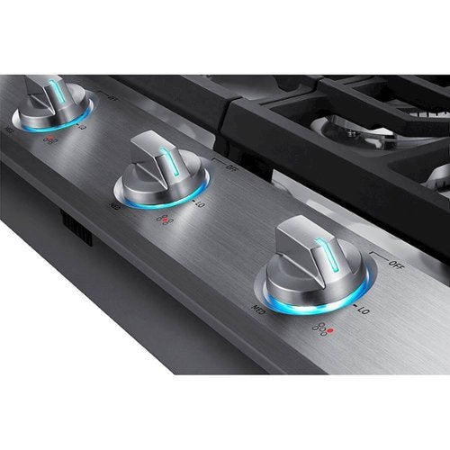 Samsung - 36" Built-In Gas Cooktop with WiFi - Stainless Steel