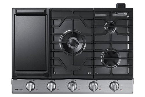 Samsung - 30" Built-In Gas Cooktop with WiFi - Stainless Steel