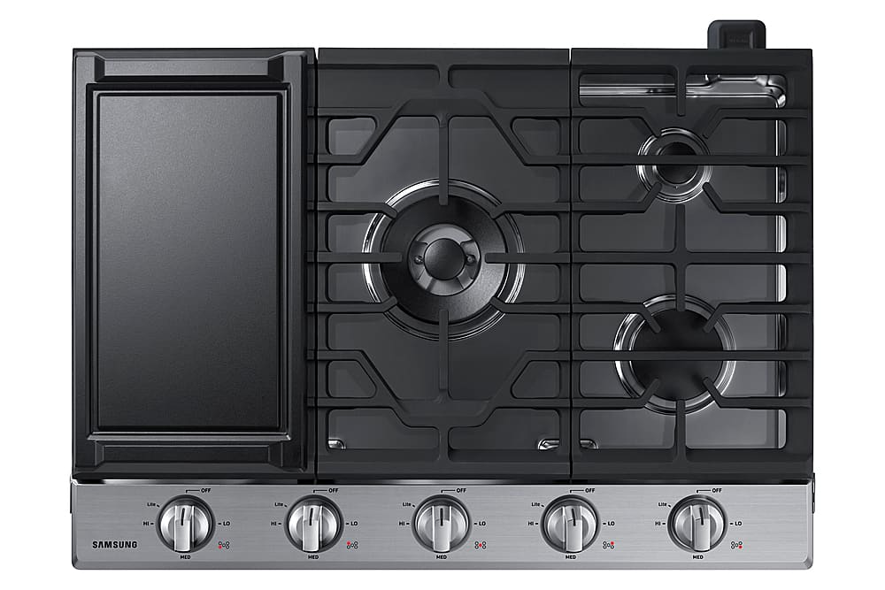 Samsung - 30" Built-In Gas Cooktop with WiFi - Stainless Steel